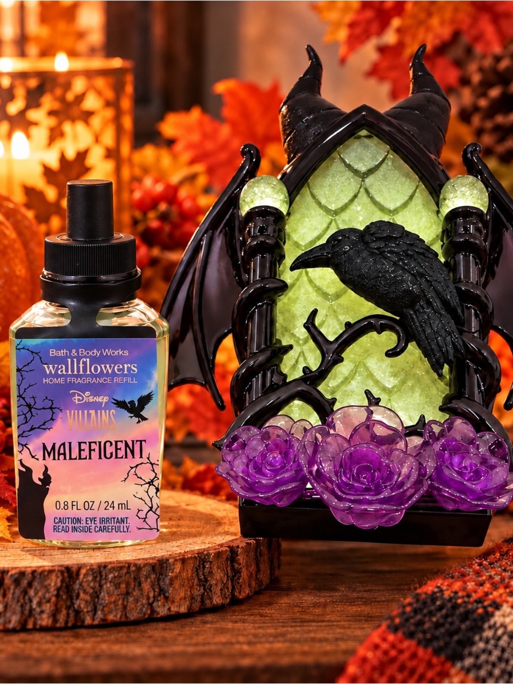 Disney Villains Maleficent Wallflowers Plug & Fragrance Refill Bundle NWT